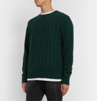 Burberry - Cable-Knit Cashmere Sweater - Green