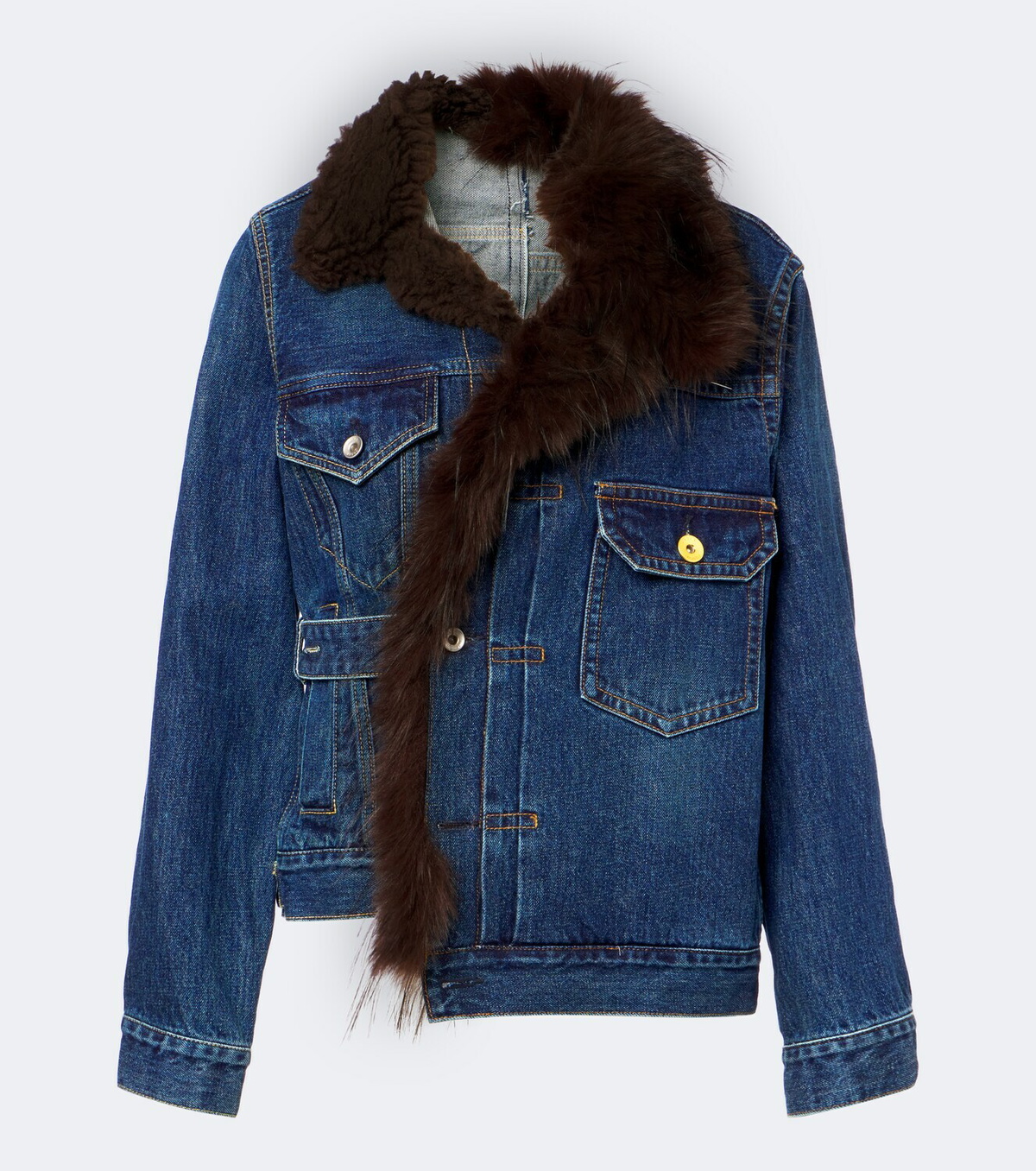 Sacai Asymmetric denim jacket