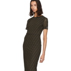 Fendi Brown Mesh Forever Fendi Dress