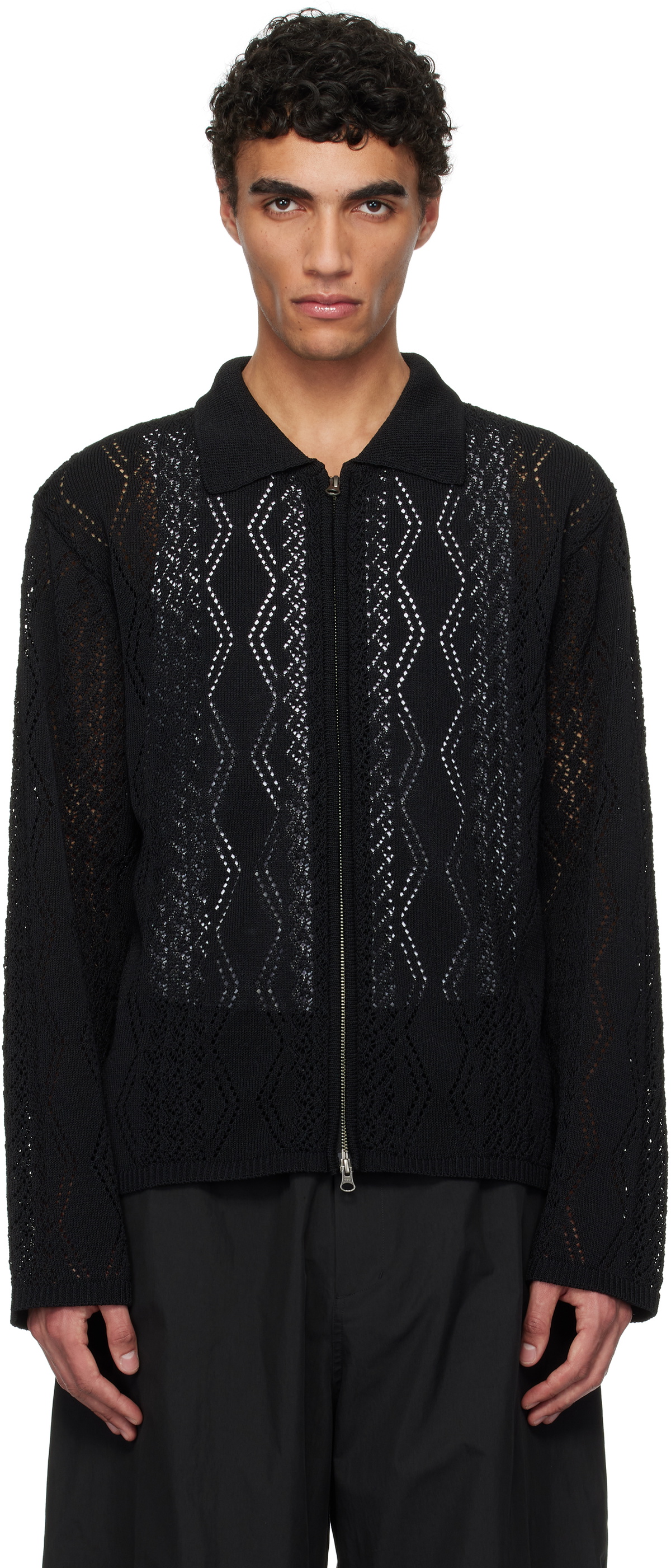 トップス AMOMENTO SHEER CARDIGAN AMOMENTO Whole Garment Sheer Cardigan | Garmentory