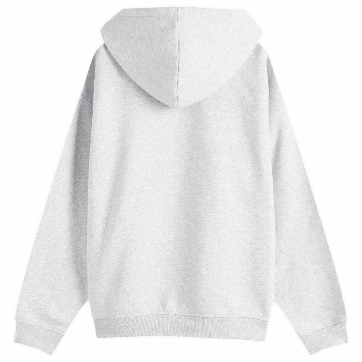 SKIMS Men's Fleece Lounge Relaxed Hoodie in Light Heather Grey