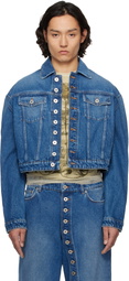 Jean Paul Gaultier Blue 'The Buttoned' Denim Jacket