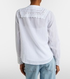 Veronica Beard Clermont broderie anglaise cotton-blend shirt