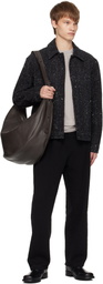 Craig Green Black Embroidered Linestitch Trousers