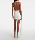 Alex Perry Bridal sequined open-back minidress