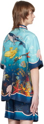 Casablanca Blue Fond Marin Shirt