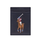 Polo Ralph Lauren Men's Pony Player Mag Safe Card Holder in Navy/Multi Pony