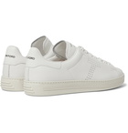 TOM FORD - Warwick Perforated Full-Grain Leather Sneakers - Neutrals