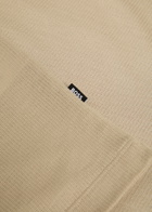 Boss Thompson Fine-knit Cotton-blend T-shirt Beige