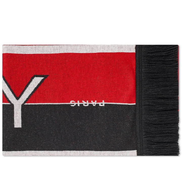 Photo: Givenchy Logo Football Scarf Black & Red