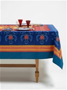 LISA CORTI Brocade Royal Blue Tablecloth