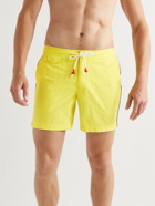 Orlebar Brown - Standard Mid-Length Piped Swim Shorts - Yellow