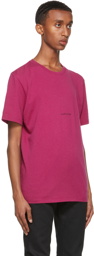 Saint Laurent Pink Rive Gauche Logo T-Shirt