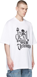 VETEMENTS White Devil Does Wear Vetements T-Shirt