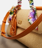 Dolce&Gabbana Sicily Small raffia shoulder bag