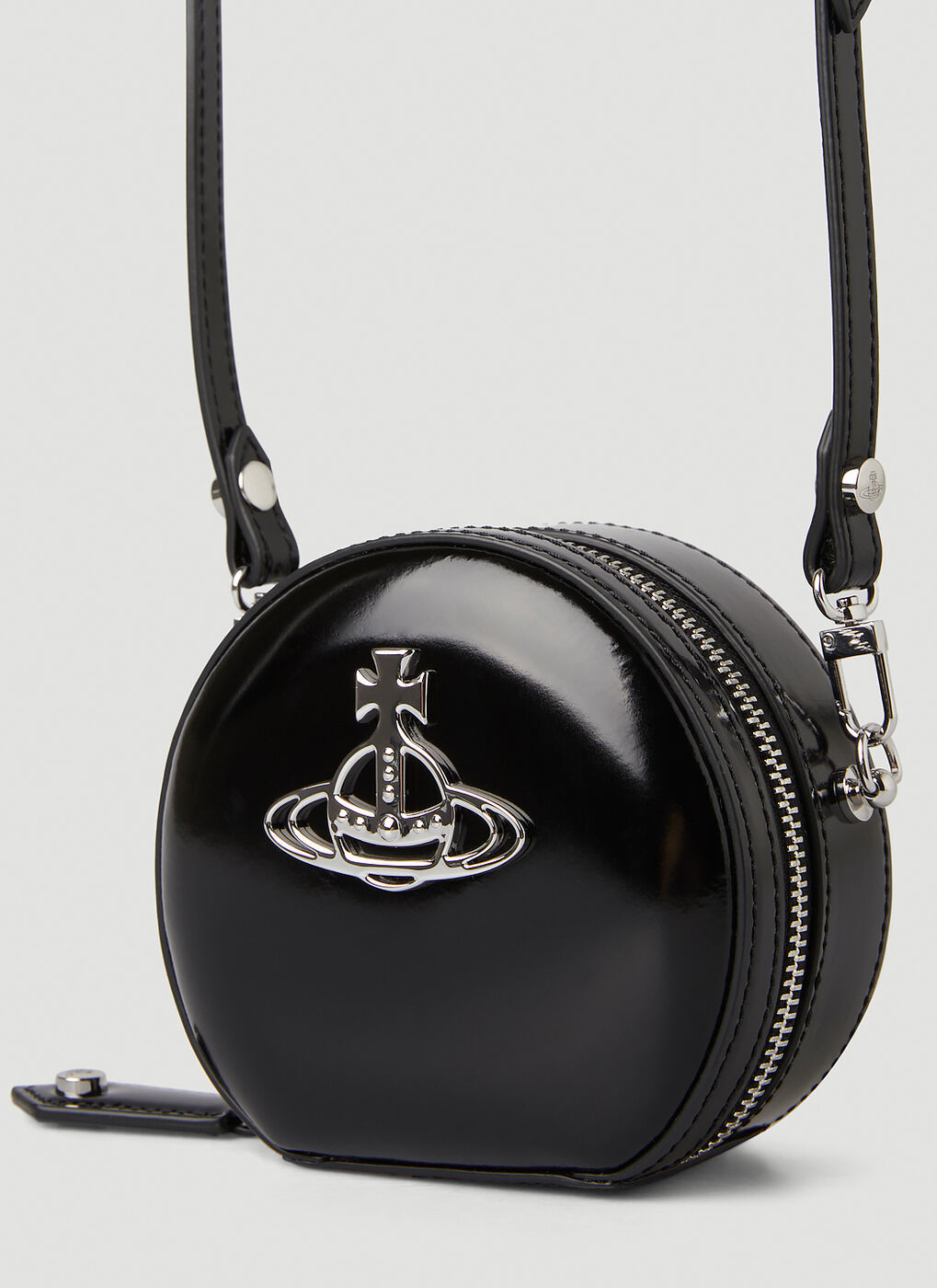 Daisy Mini Round Crossbody Bag in Black Vivienne Westwood