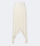 Aya Muse Elya asymmetric pleated midi skirt
