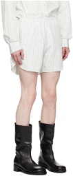 Recto Off-White Stripe Shorts