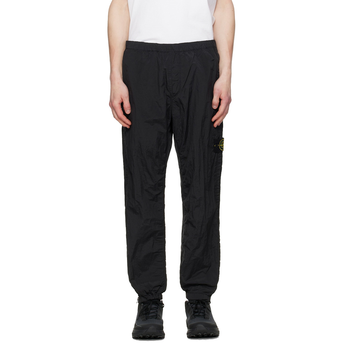 Stone Island Black 3100035 Nylon Metal ECONYL Trousers