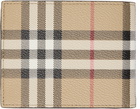 Burberry Beige Check Wallet