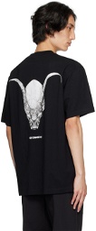 Han Kjobenhavn Black Goat Skull Print T-Shirt