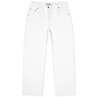 Dime Men's Relaxed Denim Pants in Off-White