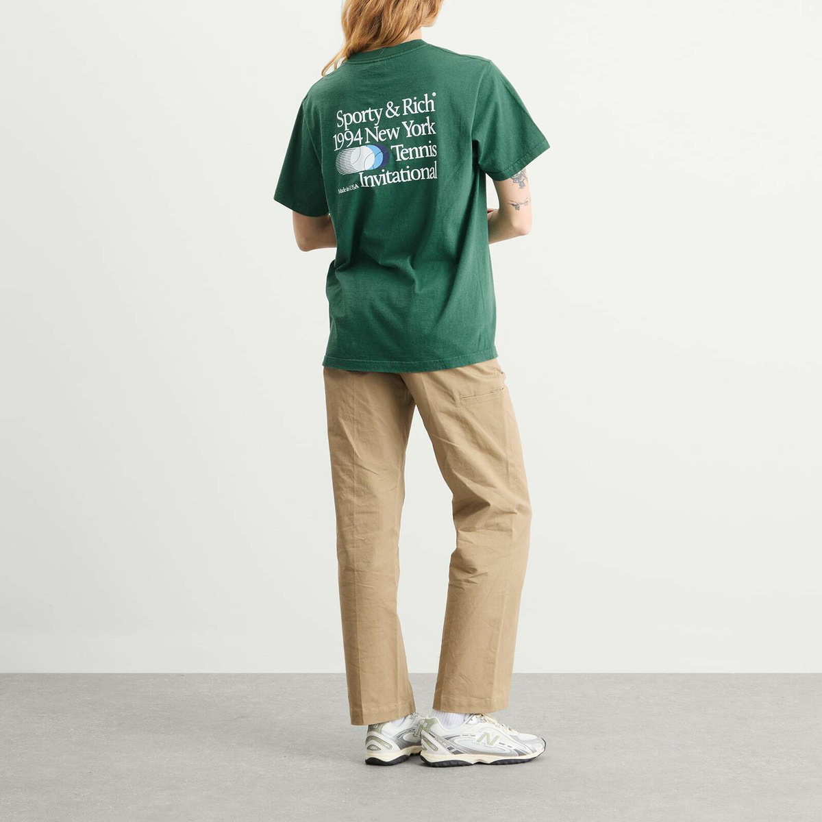 Sporty & Rich Women's Invitational T-Shirt in Alpine