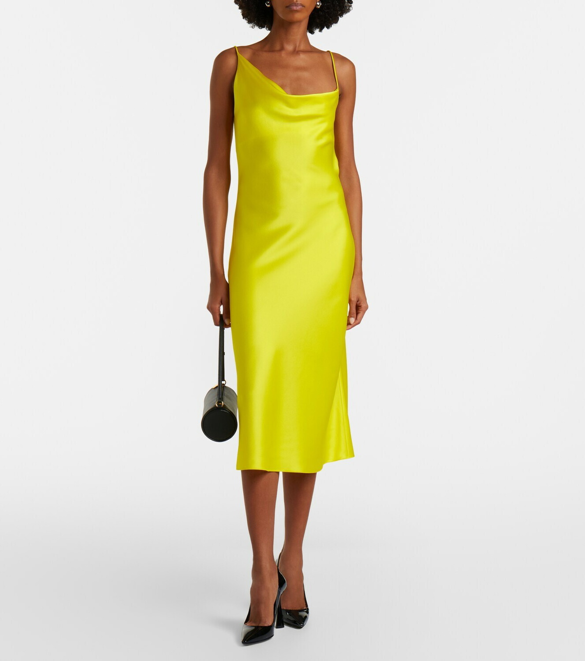 Stella McCartney Draped satin slip dress