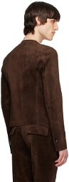 SAPIO Brown Nº 6 Leather Jacket