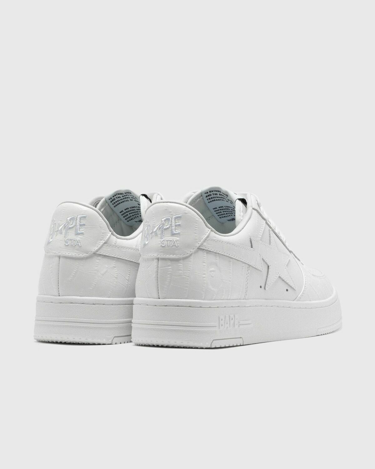 A Bathing Ape BAPE STA #3 M2 White Mens Lowtop A Bathing Ape