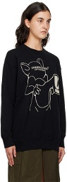 UNDERCOVER Black Flocked Sweatshirt