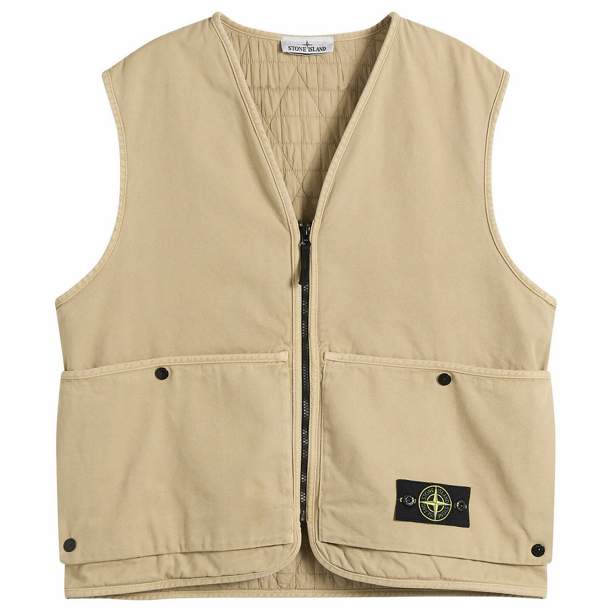 Stone Island Men's David Light Indigo-TC Vest in Indigo Stone Island
