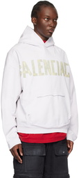 Balenciaga White Tape Type Hoodie