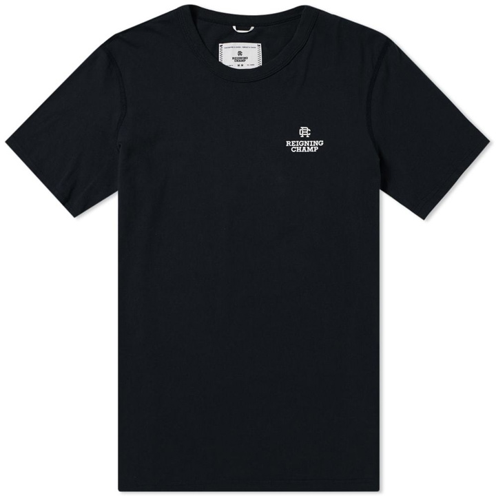 Photo: Reigning Champ Chest Logo Tee Black