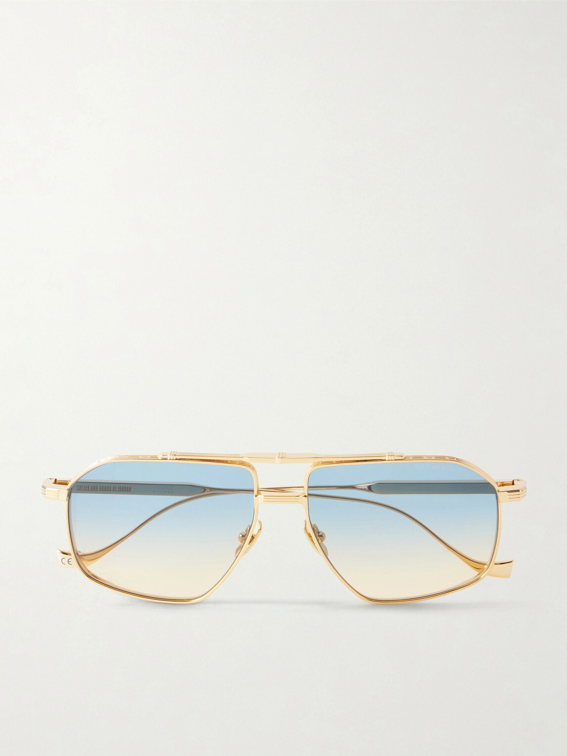 Cutler and Gross - 1424 Aviator-Style Silver-Tone Sunglasses