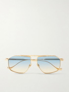 Cutler and Gross - 1424 Aviator-Style Silver-Tone Sunglasses