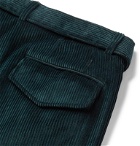 Officine Generale - Dark-Green Owen Tapered Cotton-Corduroy Suit Trousers - Green