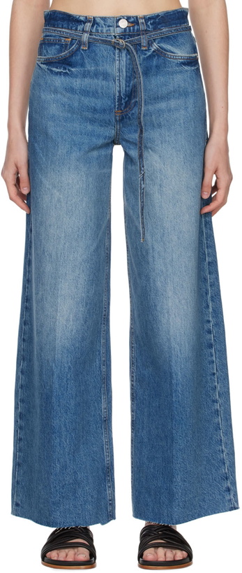 Photo: Frame Blue Baggy Jeans