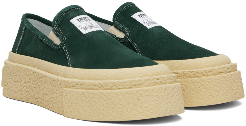 スニーカー MM6 Maison Margiela SLIP-ON SNEAKERS Black Platform Slip-On Sneakers by MM6 Maison Margiela on Sale