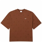 Nike x Jacquemus Swoosh T-shirt in Cacao Wow