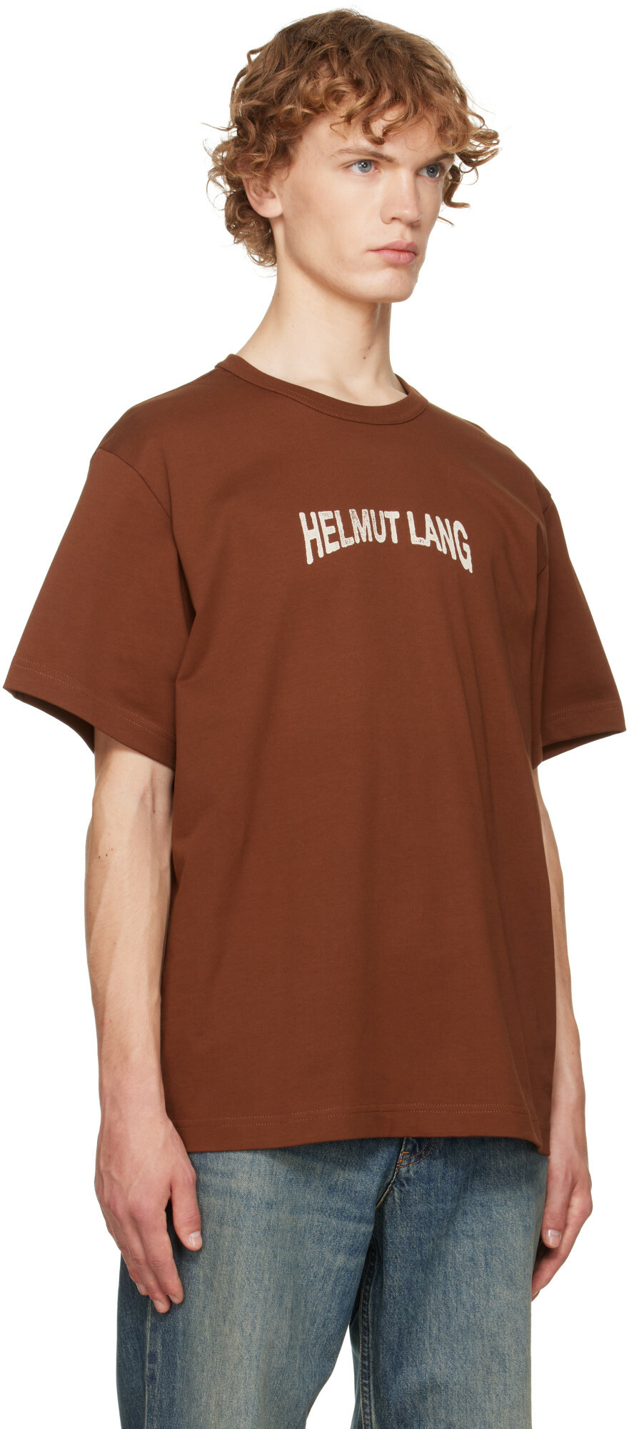 Helmut Lang Brown Ticket T-shirt