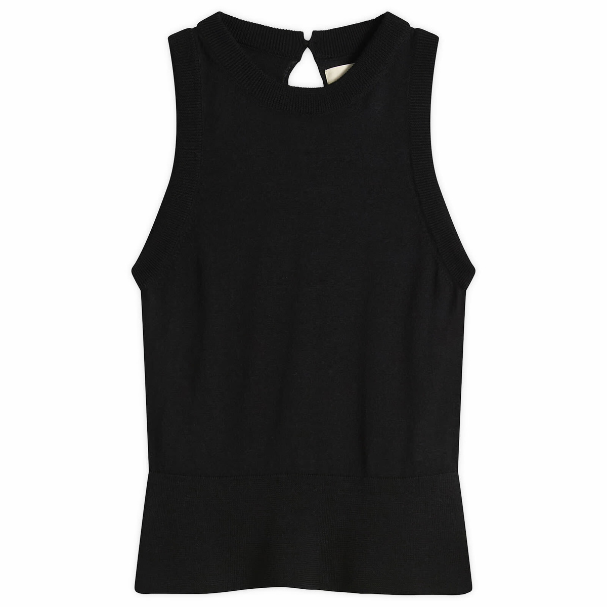 mfpen Women's Appointment Top in Black Merino Silk
