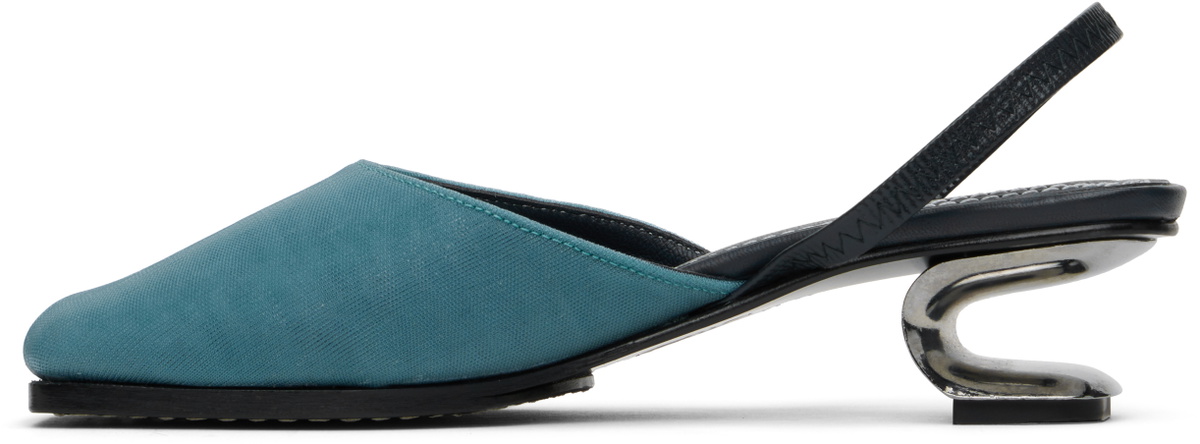 Nicole Saldaña Blue Syd Mesh Heels