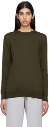WARDROBE.NYC Khaki Crewneck Sweater