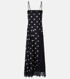 Sportmax Capo polka-dot silk slip dress