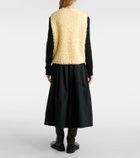 Jil Sander Faux fur vest