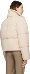 Joseph Off-White Quilted Down Jacket