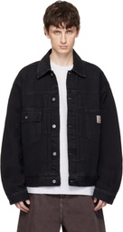 Carhartt Work In Progress Black Belmar Denim Jacket