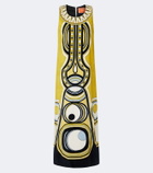 La DoubleJ Totem printed cotton midi dress