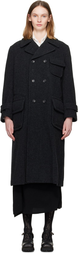 Photo: Comme des Garçons Comme des Garçons Gray Large Side Pocket Coat